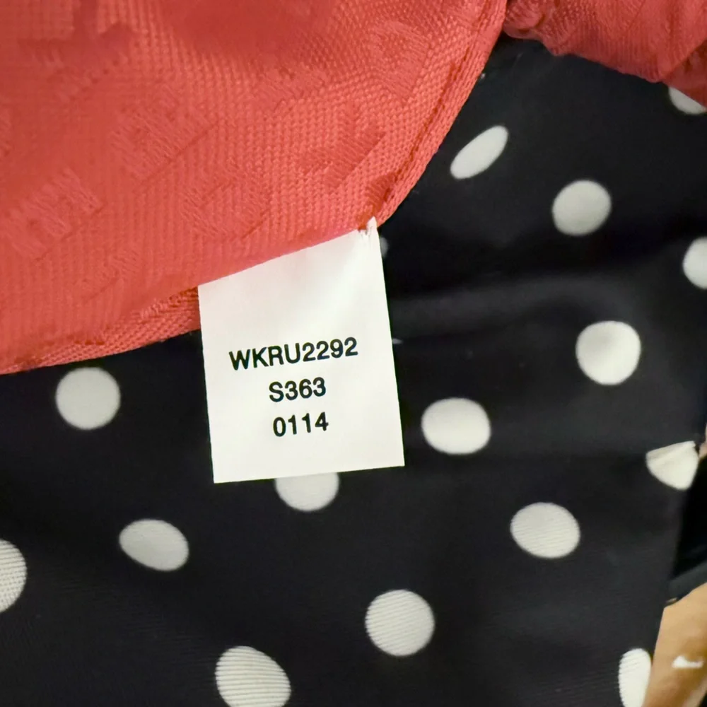 KATE SPADE Spot Nylon Aleah Polka Dot Foldover Crossbody Bag (EUC)